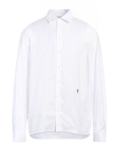 NEIL BARRETT Solid color shirt White 100% Cotton