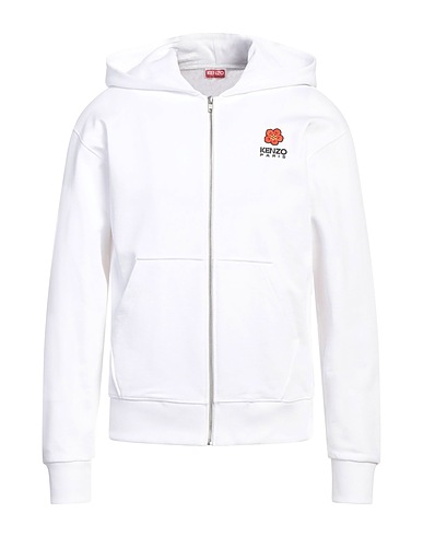 KENZO Hooded sweatshirt White 100% Cotton, Elastane, Polyester