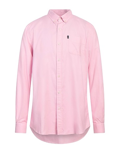 BARBOUR Solid colour shirt Pink 100% Cotton