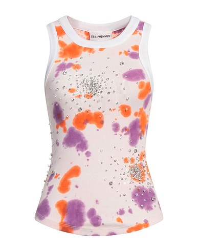 DES_PHEMMES Tank top Light pink 95% Cotton, 5% Elastane