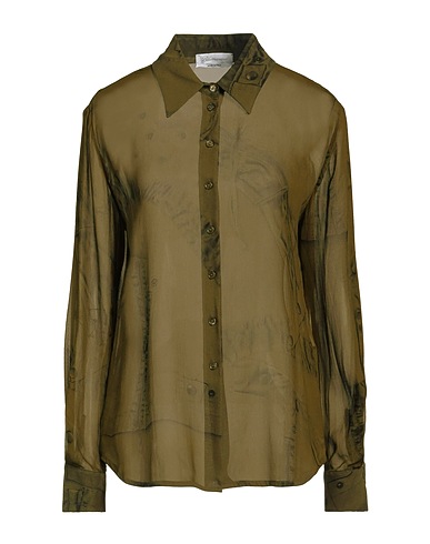 BLUMARINE Camicie  e bluse fantasia Verde militare 100% Viscosa