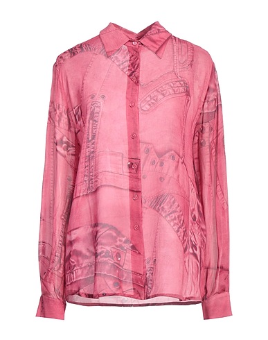 BLUMARINE Patterned shirts & blouses Magenta 100% Viscose