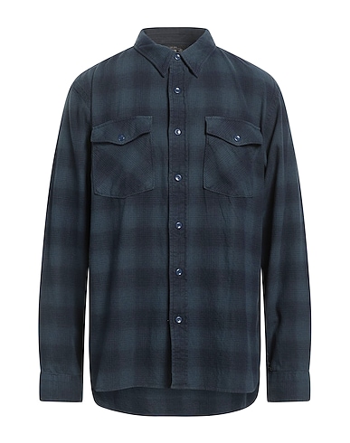 RRL by RALPH LAUREN Camicia a quadri Blu navy 100% Cotone