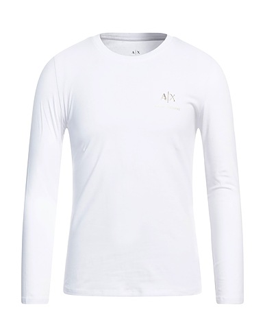 ARMANI EXCHANGE Basic T-Shirt White 95% Cotton, 5% Elastane