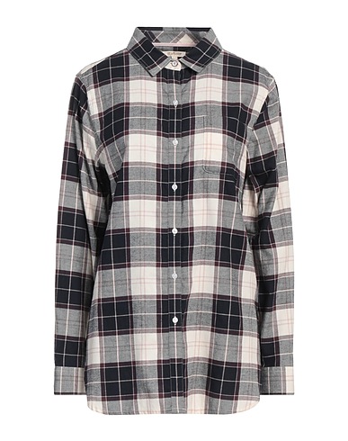 BARBOUR Checked shirt Midnight blue 100% Cotton