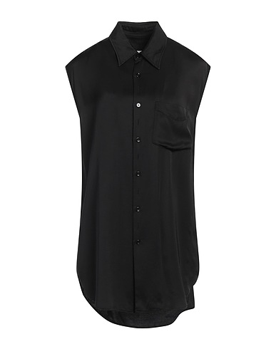 MM6 MAISON MARGIELA Solid color shirts & blouses Black 100% Viscose