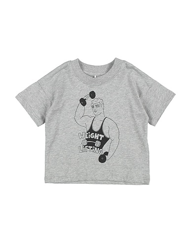 MINI RODINI T-shirt Grigio 100% Cotone organico
