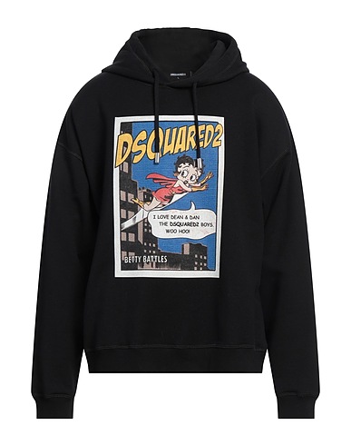 DSQUARED2 スウェット ブラック コットン 100% / ポリウレタン