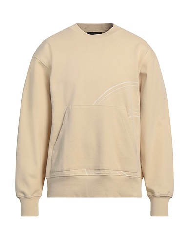 LIU •JO MAN Sweatshirt Beige 95% Cotton, 5% Elastane