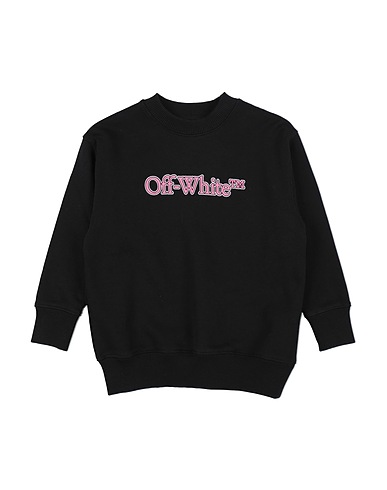 OFF-WHITE™ KIDS Sweatshirt Black 100% Cotton, Elastane
