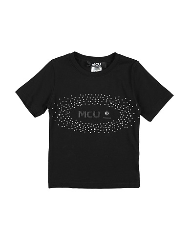 M.C.U. MARCO CASSESE UNION T-shirt Nero 100% Cotone, Cristallo Swarovski®