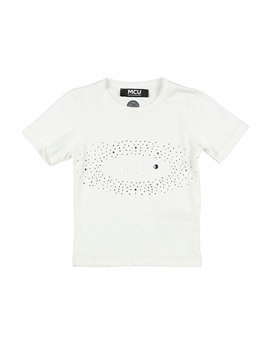 M.C.U. MARCO CASSESE UNION T-shirt Bianco 100% Cotone, Cristallo Swarovski®