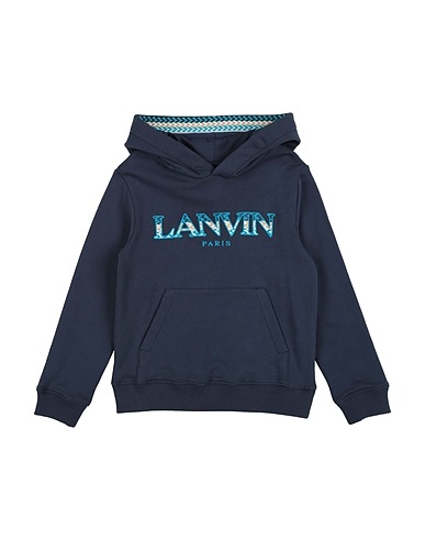 LANVIN Felpa Blu notte 100% Cotone, Elastan
