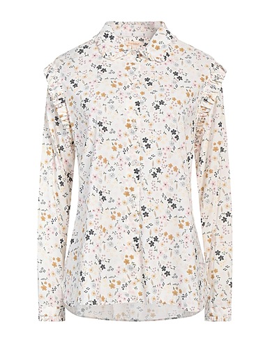 BARBOUR Floral shirts & blouses White 51% Cotton, 49% Viscose