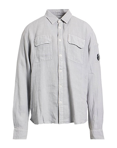 C.P. COMPANY Camicia in lino Grigio chiaro 100% Lino