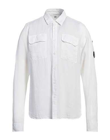 C.P. COMPANY Solid colour shirt 100% Linen