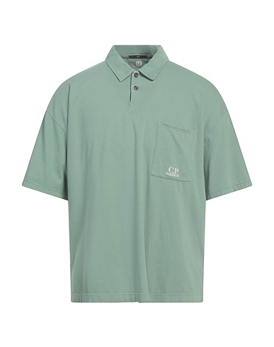 C.P. COMPANY Polo shirt Sage green 100% Cotton