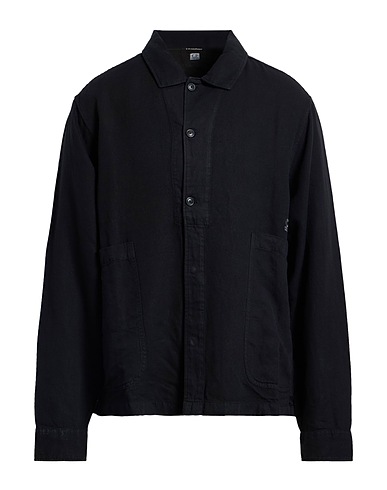 C.P. COMPANY Chemise de couleur unie 51% Coton, 49% Lin