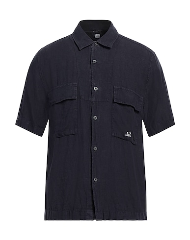 C.P. COMPANY Einfarbiges Hemd 100% Leinen
