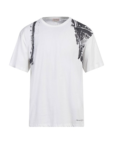 MCQUEEN T-shirt BIANCO 100% Cotton, Elastane
