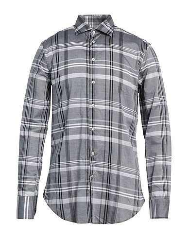 ETRO Checked shirt Grey 100% Cotton