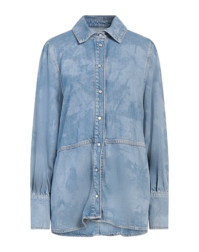 GANNI Denim shirt Blue 60% Organic cotton, 40% Viscose