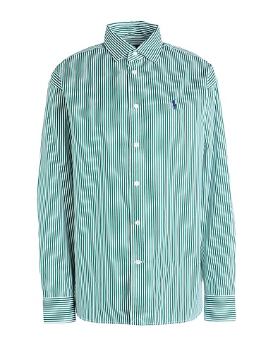 POLO RALPH LAUREN Striped shirt Dark green 100% Cotton