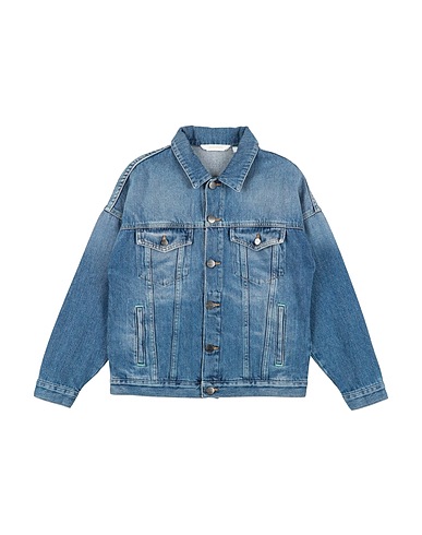 PALM ANGELS Giubbotto jeans Blu 100% Cotone