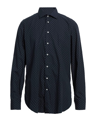 ETRO Patterned shirt Midnight blue 100% Cotton