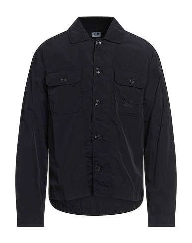 C.P. COMPANY Solid colour shirt Midnight blue 100% Polyamide