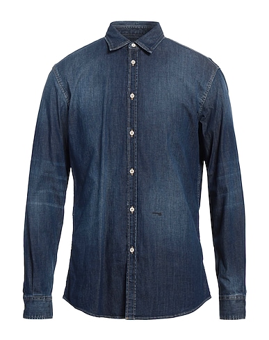 DSQUARED2 Denim shirt Blue 98% Cotton, 2% Elastane