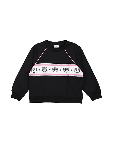 CHIARA FERRAGNI Sweatshirt Black 95% Cotton, 5% Elastane