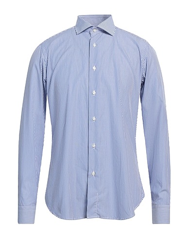 ALEX DORIANI Camicia a righe Blu 100% Cotone