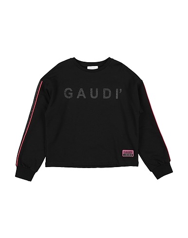 GAUDÌ Sweatshirt Black 95% Cotton, 5% Elastane