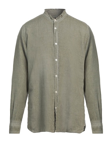 MESSAGERIE Camicia in lino PATRIZIO PISCAGLIA Verde militare 100% Lino