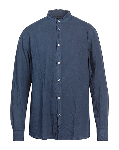 MESSAGERIE Camicia in lino PATRIZIO PISCAGLIA Blu 100% Lino