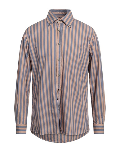 MESSAGERIE Striped shirt Sand 100% Cotton