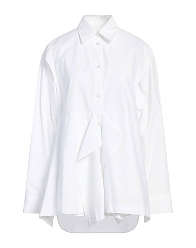 JW ANDERSON Solid color shirts & blouses White 100% Cotton