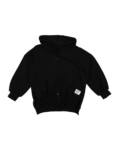 MISS GRANT Hooded sweatshirt Black 100% Cotton