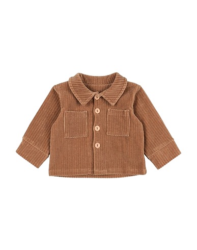 AVENTIQUATTRORE Solid colour shirts & blouses Camel 74% Cotton, 22% Polyamide, 4% Elastane