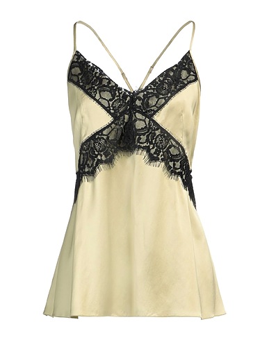 ERIKA CAVALLINI Camisole Light green 100% Viscose, Polyamide