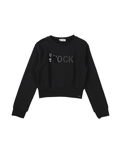 FRACOMINA MINI Felpa Nero 95% Cotone, 5% Elastan