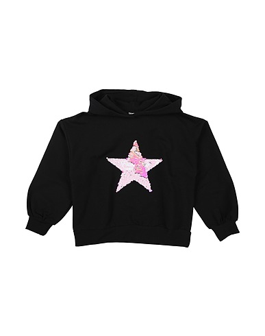 FRACOMINA MINI Sweatshirt Black 95% Cotton, 5% Elastane