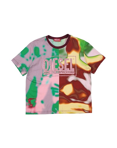 DIESEL T-shirt Brown 100% Cotton