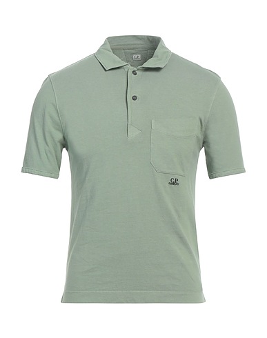C.P. COMPANY Polo shirt Sage green 100% Cotton