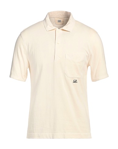 C.P. COMPANY Polo shirt Cream 100% Cotton