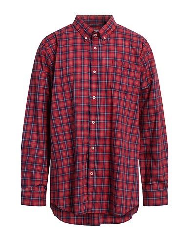 BARBOUR Checked shirt Red 100% Cotton