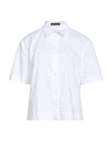 DOLCE&GABBANA Patterned shirts & blouses White 100% Cotton