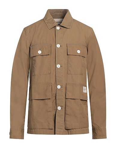 BARBOUR Solid colour shirt Military green 100% Cotton