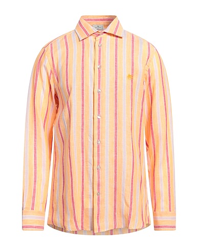 ETRO Camicia a righe Albicocca 100% Lino